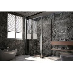 Боковая панель Veconi Premium Trento SP-30GR SP30-GR-100-01-C4 Стекло прозрачное 1000х2000х8 мм графит браш