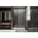 Душевая дверь Veconi Premium Trento PTD-30B PTD30-B-140-01-C4 Стекло прозрачное 1400х2000х8 мм черный