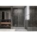Душевая дверь Veconi (Векони) Premium Trento PTD-30GR PTD30-GR-140-01-C4 Стекло прозрачное 1400х2000х8 мм графит