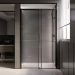 Душевая дверь Veconi Premium Trento PTD-40B PTD40-B-120-01-C4 Стекло прозрачное 1200х2000х8 мм черный