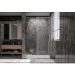 Душевая дверь Veconi (Векони) Premium Trento PTD-40GR PTD40-GR-140-01-C4 Стекло прозрачное 1400х2000х8 мм графит