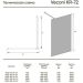 Душевая перегородка Veconi Korato KR-72B KR72B-90-01-C7 900х2000 мм Стекло прозрачное 8 мм