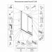 Душевая шторка Veconi Palau PL-88CH PL88CH-100-01-C8 980-1000х1400 мм Стекло прозрачное 4 мм