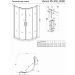 Душевой угол Veconi (Векони) Rovigo 900х900 мм (габариты площадки) стекло прозрачное 4 мм RV202-90-01-C4