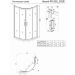 Душевой угол Veconi (Векони) Rovigo 800х800 мм (габариты площадки) стекло прозрачное 4 мм RV202B-80-01-C4