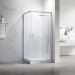 Душевой угол Veconi (Векони) Rovigo 900х1100 мм (габариты площадки) стекло Прозрачное 5 мм RV27CH-11090-01-C8