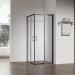 Душевой угол Veconi (Векони) Rovigo RV50B-12080-01-C8 Стекло Прозрачное 6 мм, 1200х1950х800 мм, черный