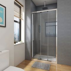 Душевая дверь Veconi Vianno VN-28, 1200x1950 мм, Хром, стекло прозрачное 5 мм, VN28-120-01-C8