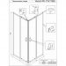 Душевой уголок Veconi (Векони) Rovigo 90x90x185 см стекло прозрачное, профиль черный механизм раздвижной (RV113B-90-01-C4)