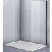 Душевая панель Veconi KP12B-70-01-C7 700х1950 мм профиль черный, стекло прозрачное