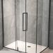 Душевая дверь Veconi VN34B-100-01-C7 1000х1950 мм профиль черный, стекло прозрачное