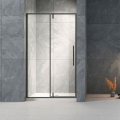Душевая дверь Veconi VN34B-120-01-C7 1200х1950 мм профиль черный, стекло прозрачное