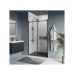 Душевая дверь BelBagno MARINO-BF-1-120-C-NERO черный, стекло прозрачное 8 мм (1200х1950)