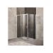 Душевой уголок BelBagno (Бельбагно) UNIQUE-AH-1-110/125-80-C-Cr хром, стекло прозрачное 5 мм (1100х1900х800)