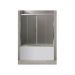 Душевая шторка на ванну BelBagno UNO-VF-2-170/145-P-Cr хром, стекло рифленное 5 мм (1700х1450)