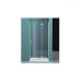 Душевая дверь без ответного пристенного магнитного профиля, правая BelBagno (Бельбагно) KRAFT-60/40-C-Cr-R хром, стекло прозрачное 6 мм (1950х1000)