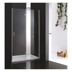 Душевая дверь Cezares (Цезарис) BERGAMO-W-B-12-90-C-Cr-R цвет профиля хром, стекло прозрачное 6 мм 195х90 см