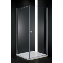 Душевой уголок Cezares (Цезарис) ELENA-W-A-1-80-C-Cr цвет профиля хром, стекло прозрачное 6 мм 800х1950х800 см