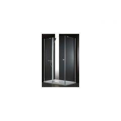 Душевой уголок Cezares (Цезарис) ELENA-W-AH-1-120/80-C-Cr цвет профиля хром, стекло прозрачное 6 мм 120х195х80 см