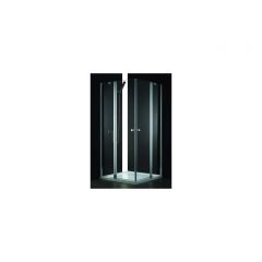 Душевой уголок Cezares (Цезарис) ELENA-W-AH-2-120/100-P-Cr-L цвет профиля хром, стекло матовое 6 мм 120х195х100 см