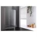 Душевая дверь Cezares (Цезарис) ELENA-W-B-13-30+60/60-P-Cr-L цвет профиля хром, стекло матовое 6 мм 195х150 см