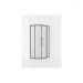 Душевой уголок Cezares RELAX-304-R-2-90-C-GM цвет профиля оружейная сталь, стекло прозрачное 8 мм 90х200х90 см