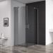 Душевой уголок Cezares (Цезарис) SLIDER-A-2-80/90-GRIGIO-GM цвет профиля оружейная сталь, стекло прозрачное 8 мм 80х195х90 см