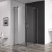 Душевой уголок Cezares (Цезарис) SLIDER-A-2-90/100-C-GM цвет профиля оружейная сталь, стекло прозрачное 8 мм 90х195х100 см