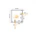 Душевой уголок Cezares SLIDER-AH-2-80/90-100/110-C-GM цвет профиля оружейная сталь, стекло прозрачное 8 мм 90х195х110 см
