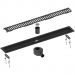 Душевой лоток Timo (Тимо) Drain System 600 DS230106/03 с вставкой lines, Черный
