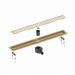 Душевой лоток Timo Drain System 700 DS230107/17 с вставкой lines, Золото матовое