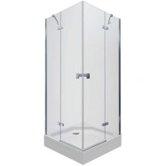 Душевой уголок Тритон (Triton) Дельта-Хром 900х900х2070 мм, прозрачный 6 мм, профиль хром (Щ0000054215) поддон (3 места+сифон D90мм)