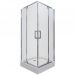 Душевой уголок Тритон (Triton) Каппа-Хром 900х900х2070 мм, прозрачный 6 мм, профиль хром (Щ0000054221) низкий поддон (3 места+сифон D90мм)