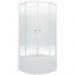 Душевой уголок Тритон (Triton) Лайт 900х900х2160 мм, прозрачный 4 мм, профиль белый (Щ0000061801) Б (5 мест+сифон D50)