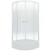 Душевой уголок Тритон (Triton) Лайт 900х900х2280 мм, прозрачный 4 мм, профиль белый (Щ0000061813) В (3 места+сифон D50)