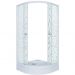 Душевой уголок Тритон (Triton) Мозаика 900х900х1910 мм, прозрачный,с рисунком 4 мм, профиль белый (Щ0000061803) А (3 места+сифон D90)