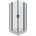 Душевой уголок Тритон (Triton) Тау-Блэк 900х900х2070 мм, прозрачный 6 мм, профиль черный (Щ0000054038) квадратный поддон (3 места+сифонD90мм)