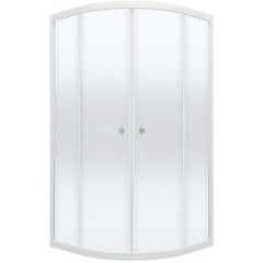 Душевой уголок Тритон (Triton) Лайт 1000х1000х1875 мм, прозрачный,с рисунком 4 мм, профиль белый (Щ0000040125) Градиент, (2 места)