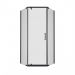 Душевой уголок Тритон (Triton) Дэка-Блэк 900х900х1900 мм, прозрачный 6 мм, профиль черный (Щ0000059783) (2 места)
