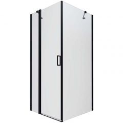 Душевой уголок Тритон (Triton) Йота-Блэк 900х900х1900 мм, прозрачный 6 мм, профиль черный (Щ0000054032) (2 места)