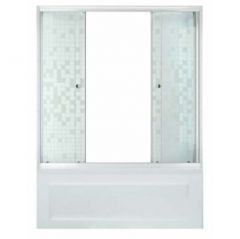 Душевая перегородка Тритон (Triton) Аква мозаика белый 1475х1500 мм (Щ0000025977)