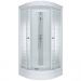 Душевая кабина Тритон (Triton) Полосы 1000х1000х2305 мм, с рисунком 4 мм, профиль белый (Щ0000061830) А (7 мест+сифон D90мм)