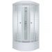 Душевая кабина Тритон (Triton) Полосы 1000х1000х2315 мм, с рисунком 4 мм, профиль белый (Щ0000061824) В (7 мест+сифон D50мм)