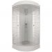 Душевая кабина Тритон (Triton) Полосы 900х900х2175 мм, с рисунком 4 мм, профиль белый (Щ0000061842) А (7 мест+сифон D90)