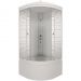 Душевая кабина Тритон (Triton) Полосы 900х900х2160 мм, с рисунком 4 мм, профиль белый (Щ0000061836) Б (9 мест+сифон D50)