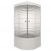 Душевая кабина Тритон (Triton) Полосы 900х900х2160 мм, с рисунком 4 мм, профиль белый (Щ0000061836) Б (9 мест+сифон D50)