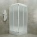 Душевая кабина Тритон (Triton) Сатин 900х900х2175 мм, Матовый 4 мм, профиль белый (Щ0000058486) А, низкий поддон, ДН4 (6 мест+сифон D90мм)