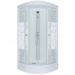 Душевая кабина Тритон (Triton) Стандарт 900х900х2175 мм, с рисунком 4 мм, профиль белый (Щ0000027239) А, низкий поддон, аква, Узоры, ДН4 (7 мест+сифон D90мм)