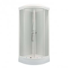 Душевая кабина Тритон (Triton) Ультра 800х800х2175 мм, прозрачный 4 мм, профиль белый (Щ0000040485) А, низкий поддон, ДН4 (7 мест)