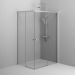Душевое ограждение Am.Pm (Ам.Пм) X-Joy Square Slide 120х90, профиль матовый хром, стекло прозрачное W94G-403-12090-MТ